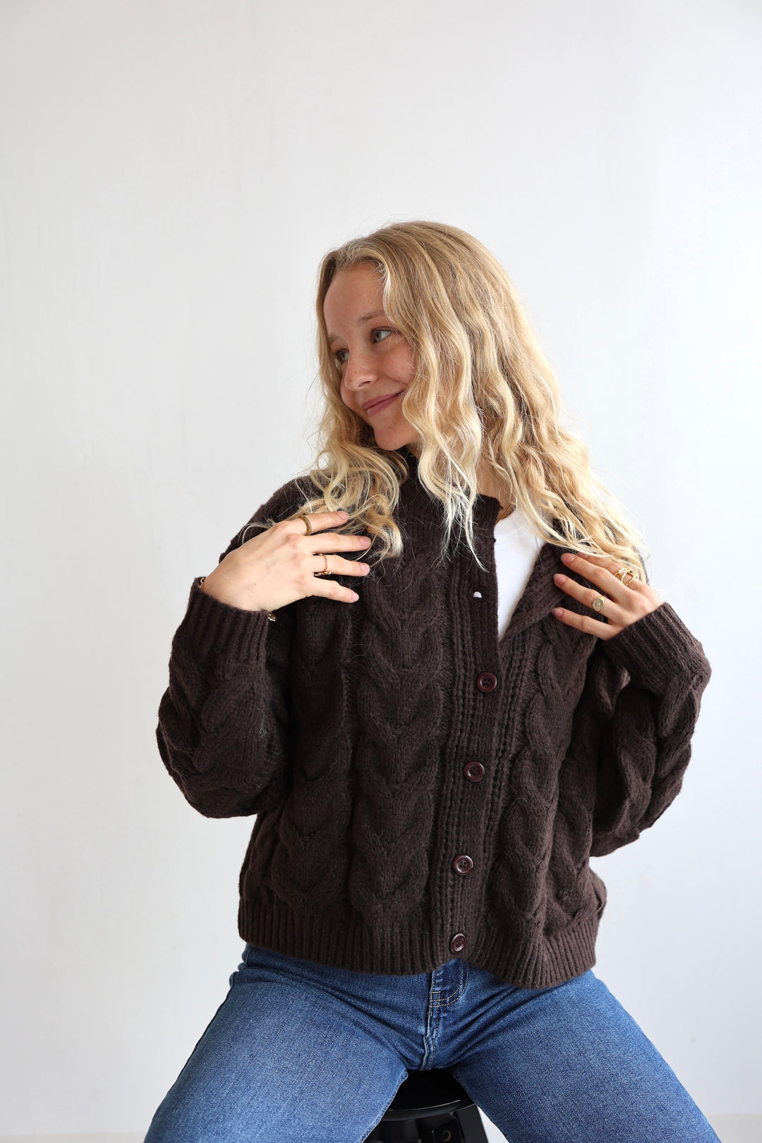 Luna Cable Knit Cardigan