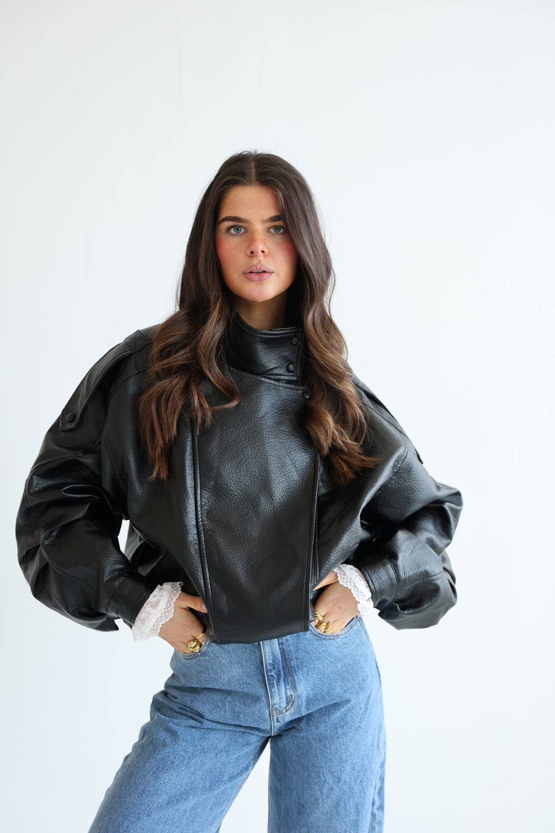 Oversize Bikerjacke Milano