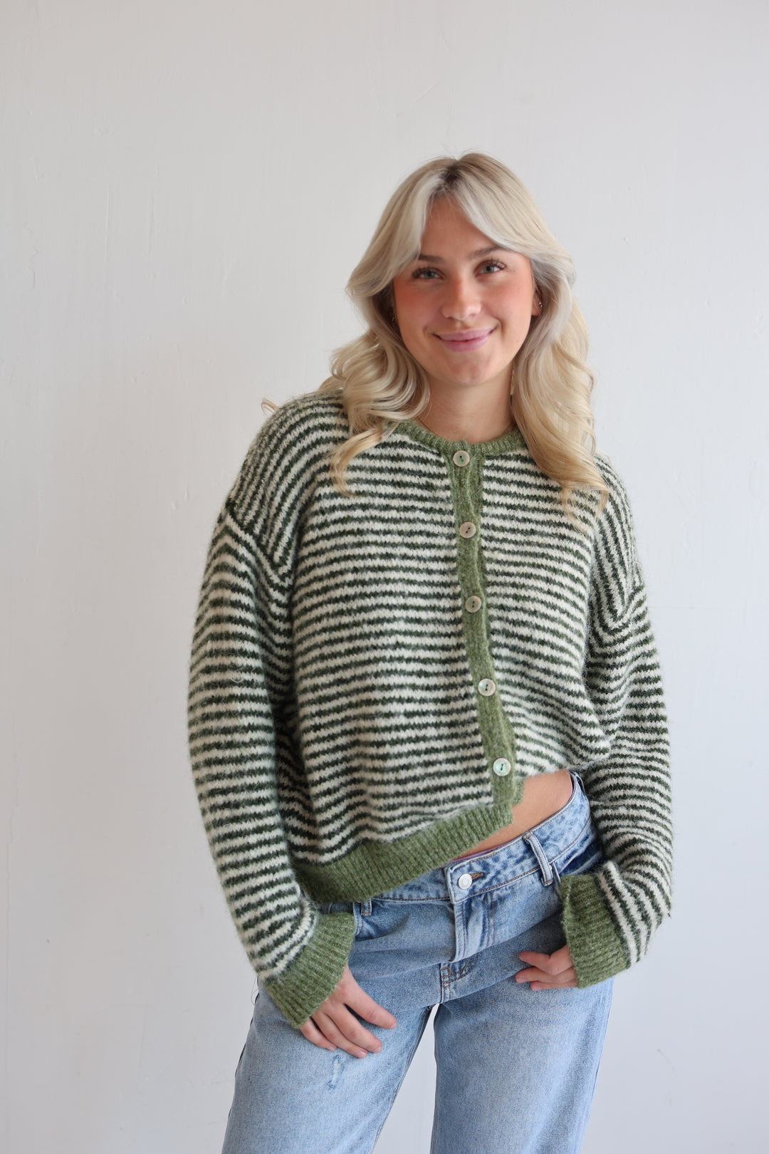 Gestreifter Cardigan Moodline Knit