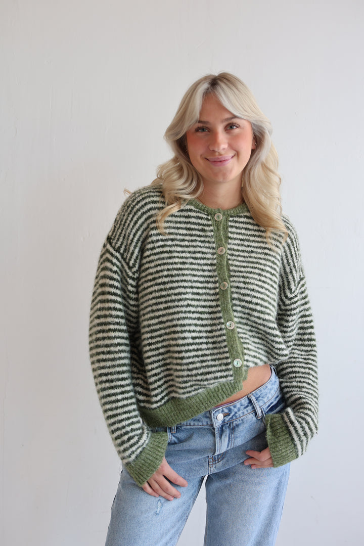 Gestreifter Cardigan Moodline Knit