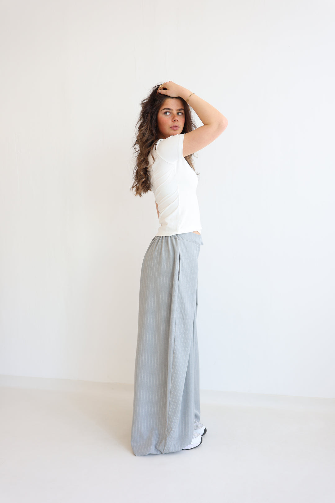 Tailored Wrap Pleat Bundfaltenhose