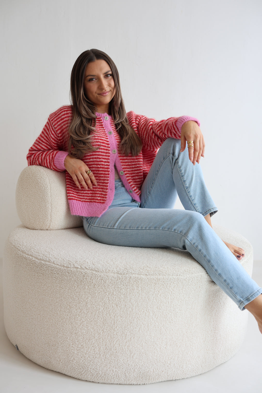 Gestreifter Cardigan Moodline Knit