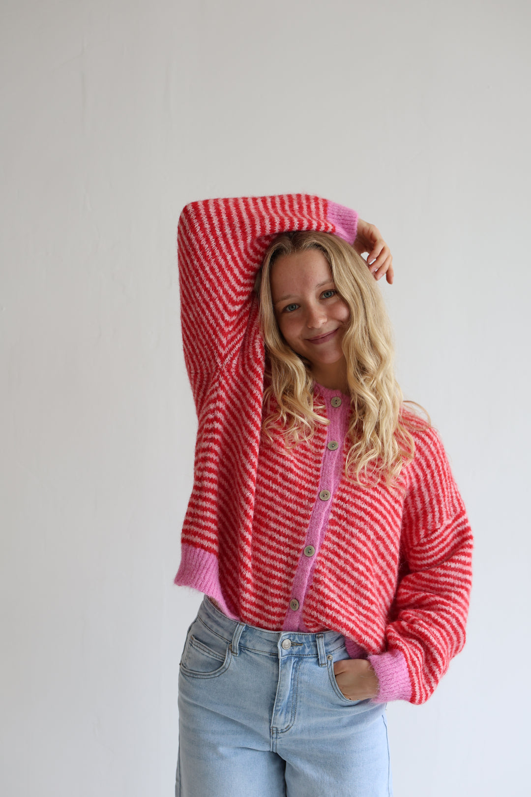 Gestreifter Cardigan Moodline Knit