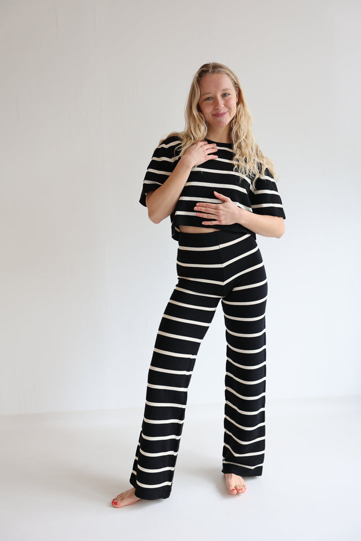 Lange gestreifte Hose Sandy Stripes