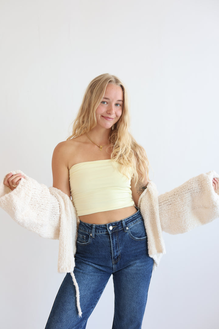 Cardigan Fluffy Tie