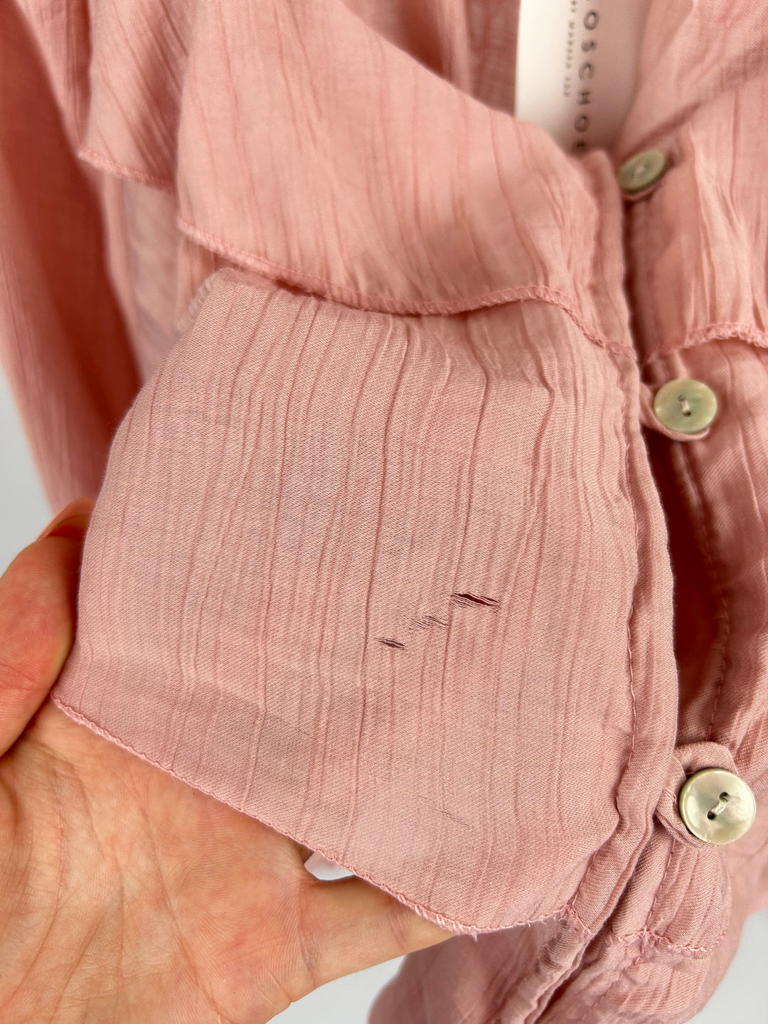 LEICHTE BLUSE AUS VISKOSE DREAMY ALTROSA EINHEITSGRÖSSE (B-WARE)