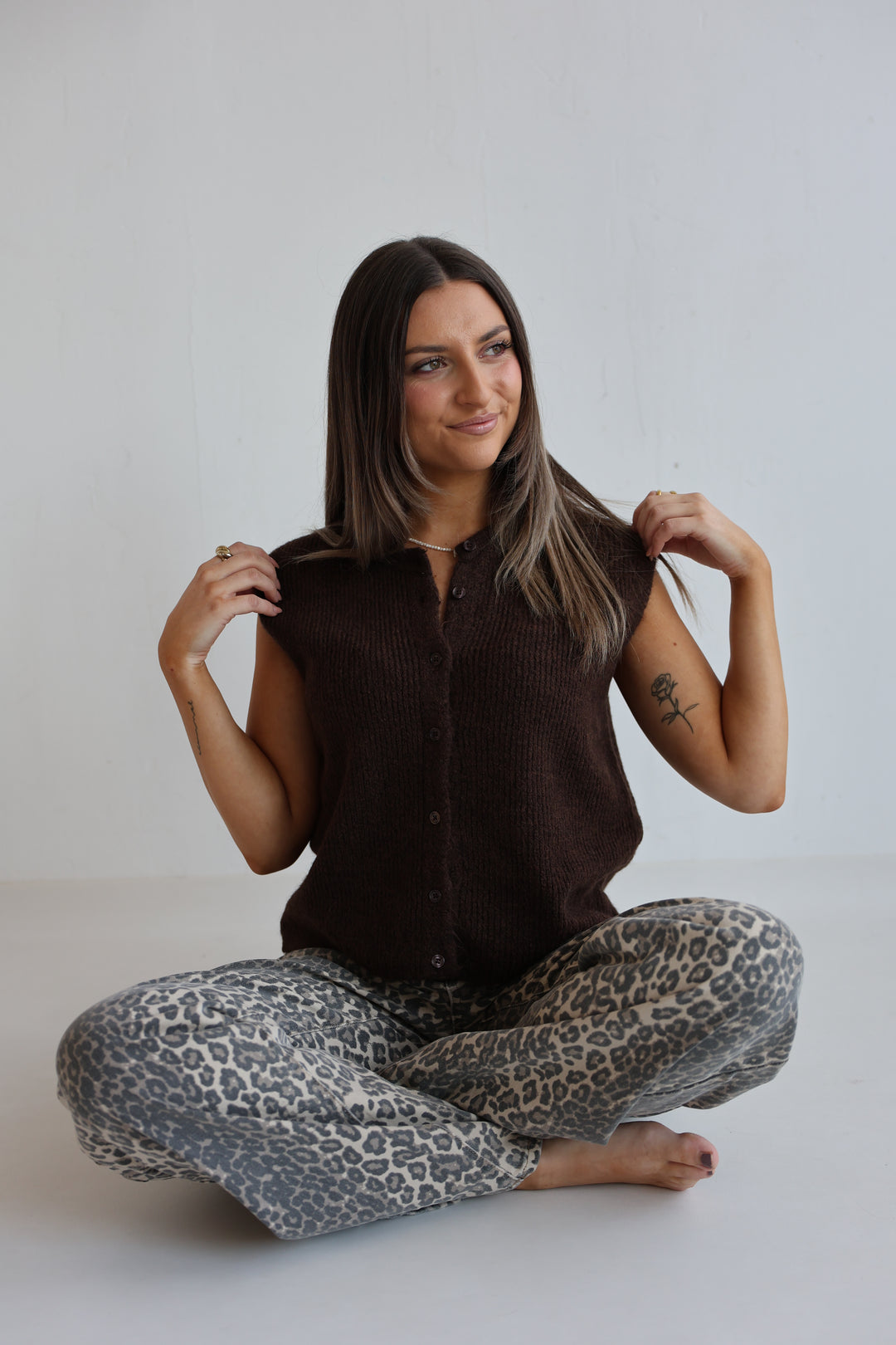 Einfarbige Weste Jolina