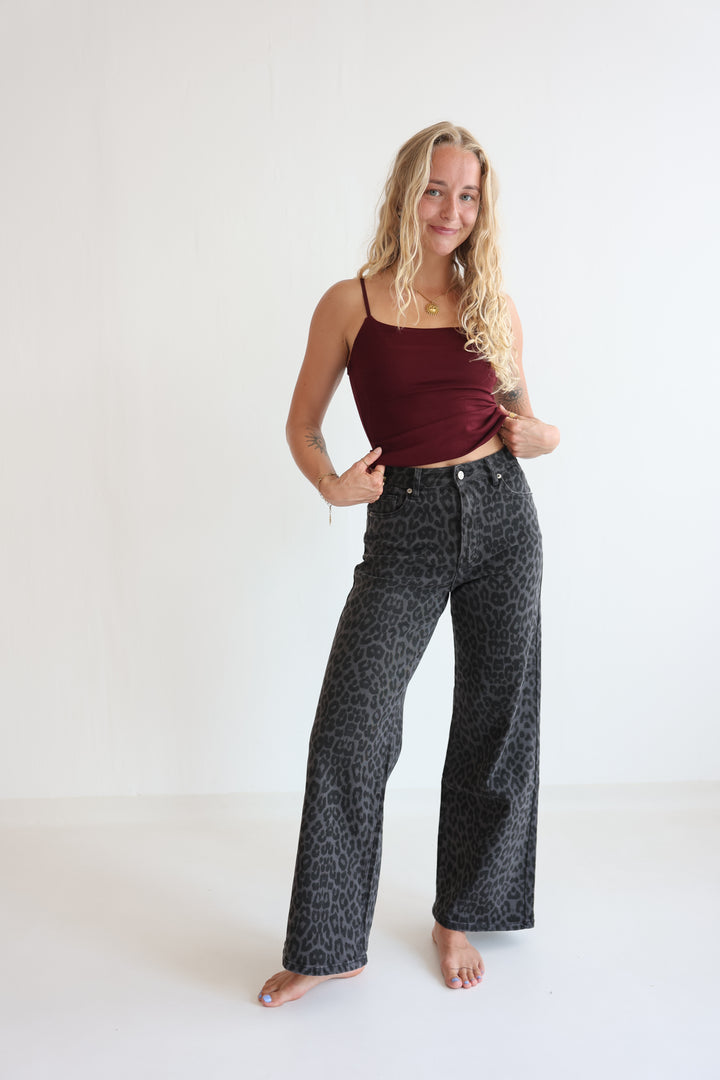 Noir Wild Wide Leg Jeans