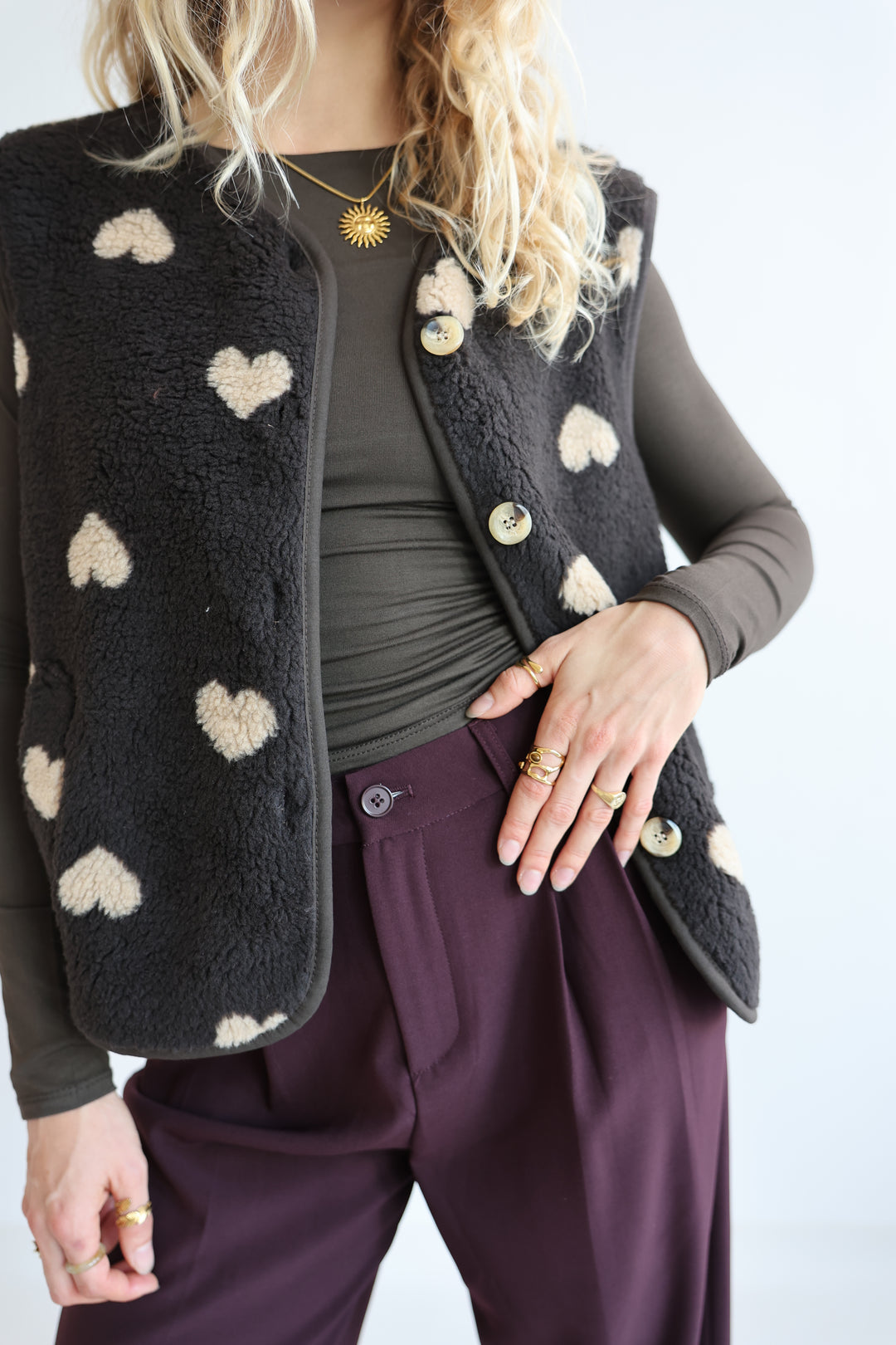 Teddyweste Warm Heart