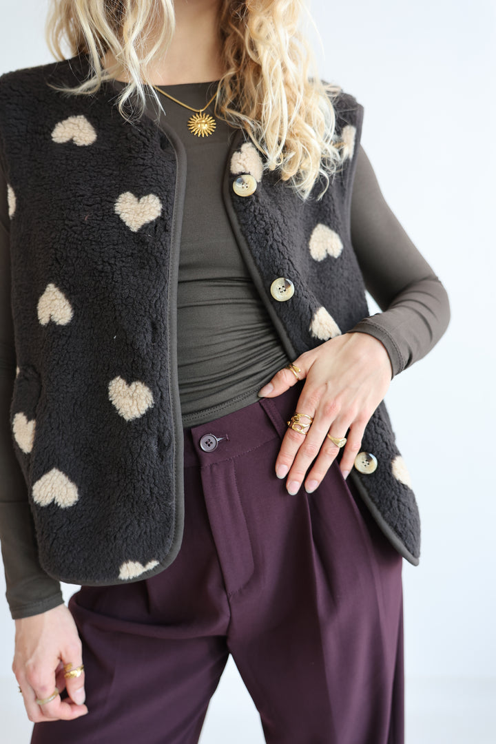 Teddyweste Warm Heart