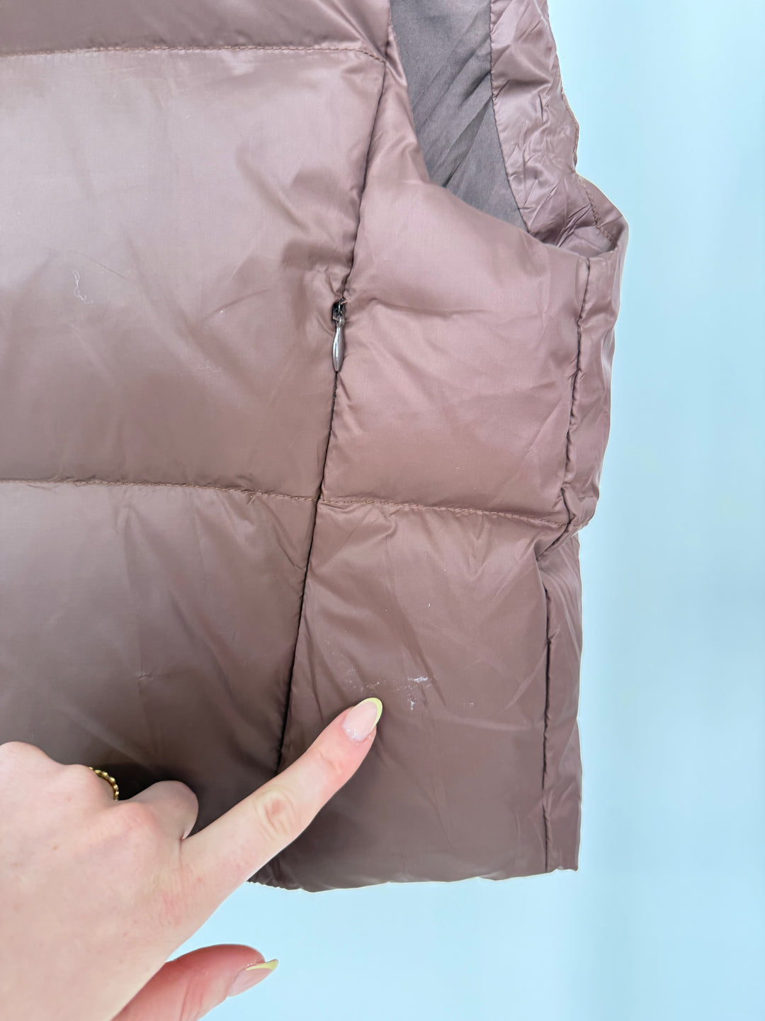 BROWN PUFFER GILET (B-WARE)