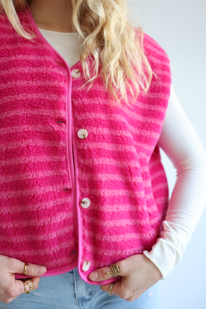 Striped Teddy Vest