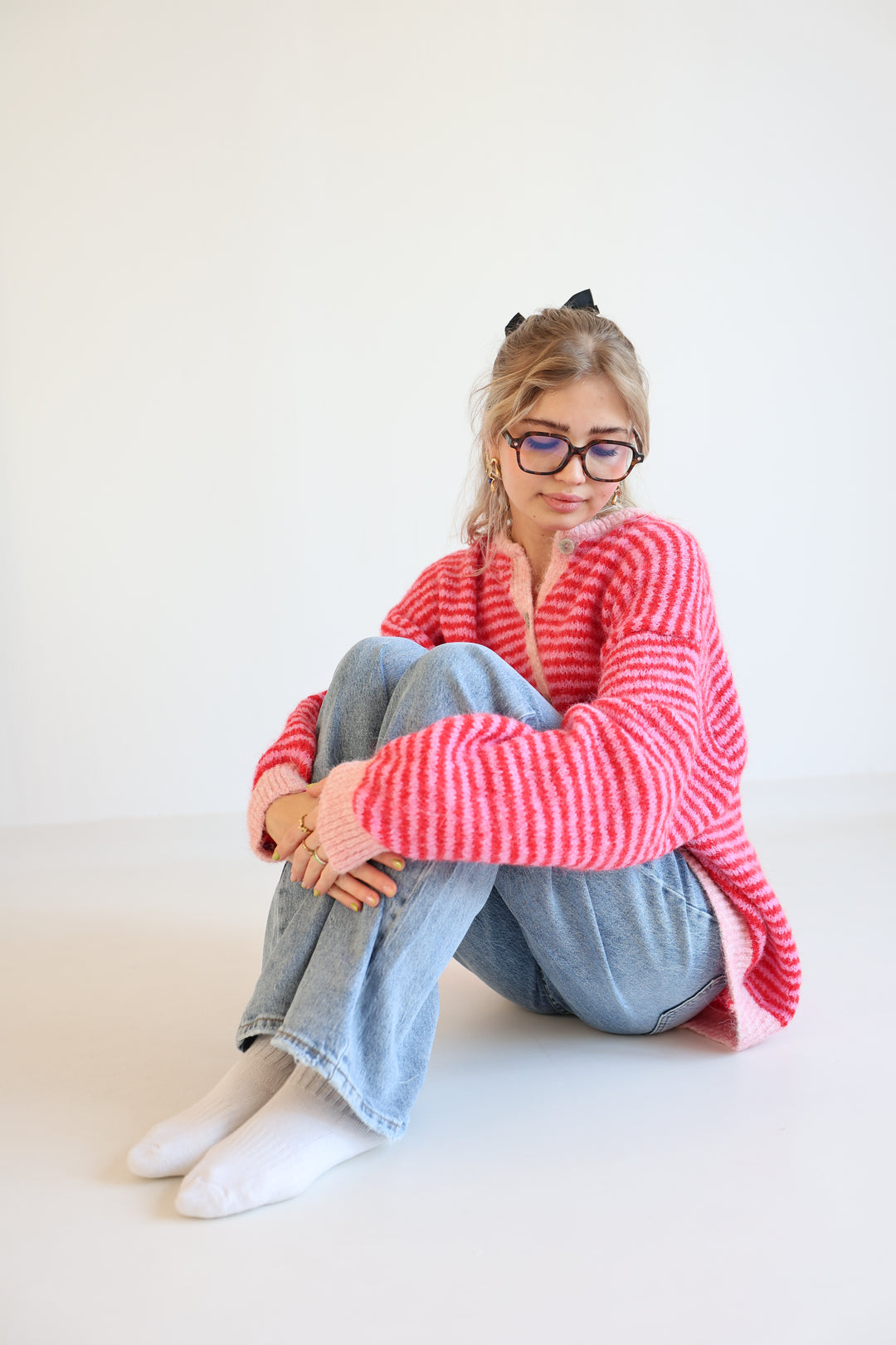 Gestreifter Cardigan Moodline Knit