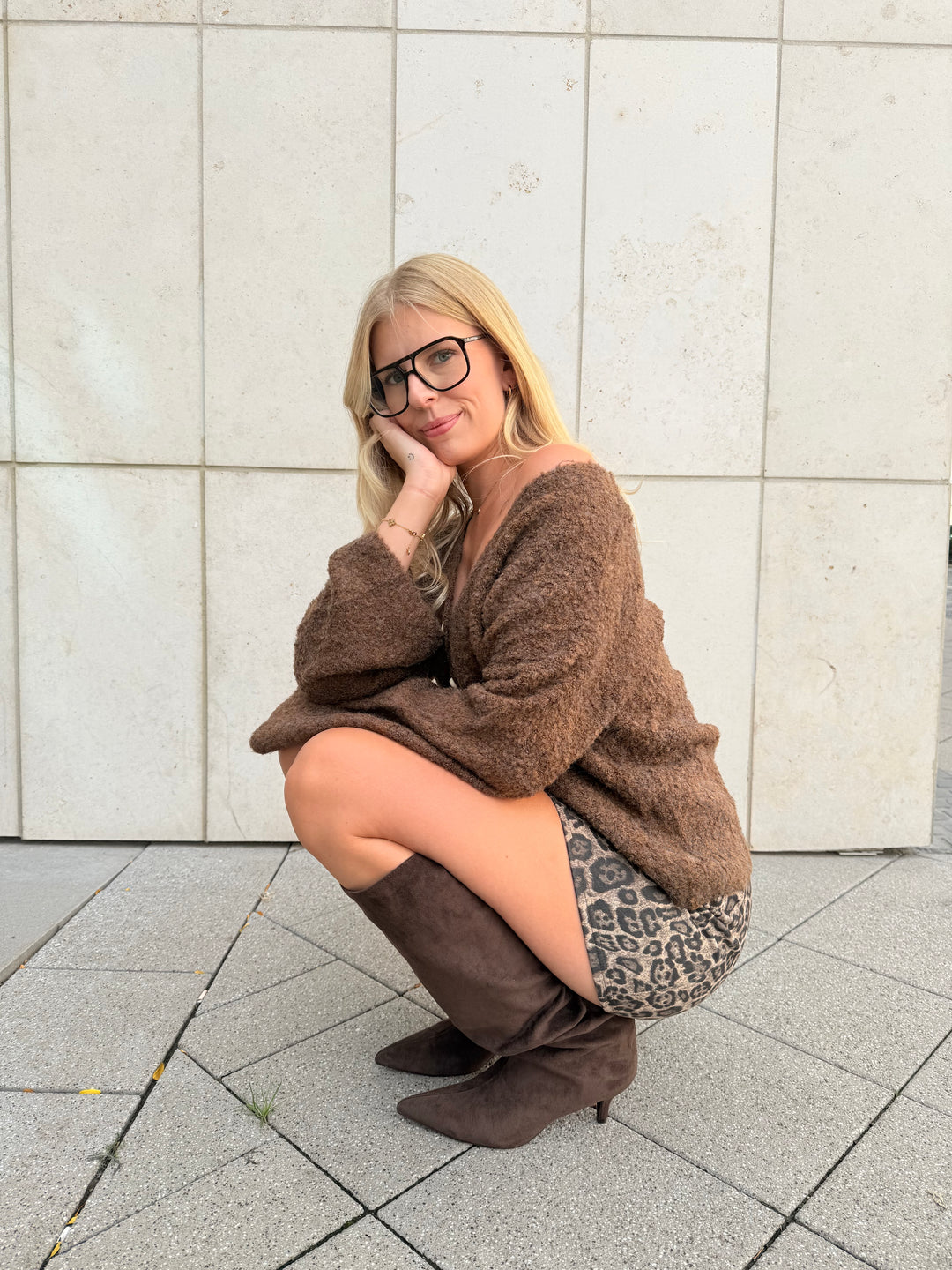 Kuscheliger Cardigan mit Herzknöpfen Tara