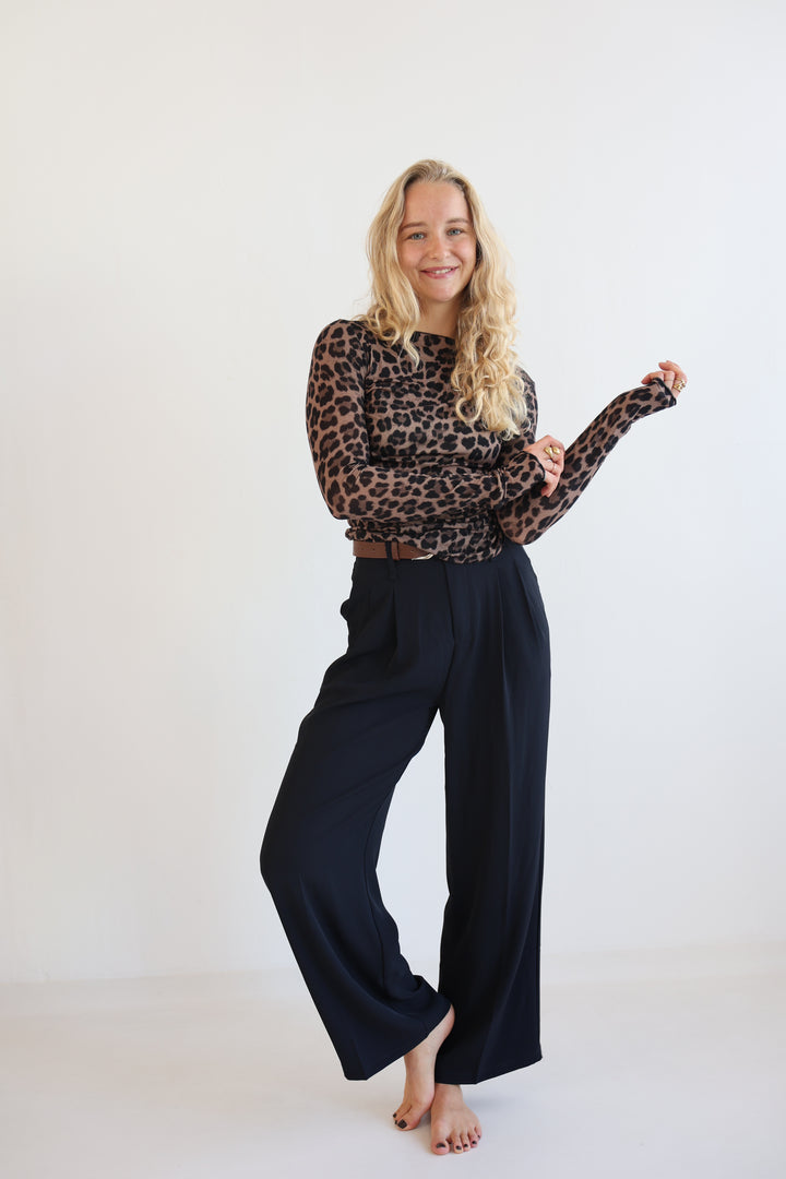 Bundfaltenhose mit Gürtel Anna