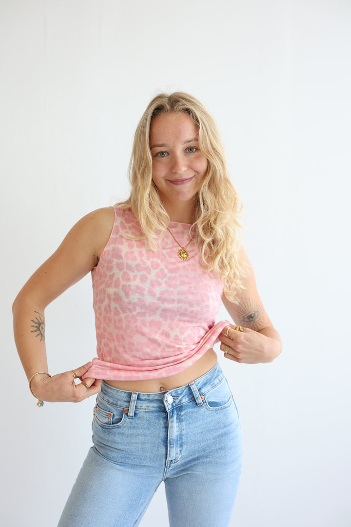 Cashmere Top Wild Leo