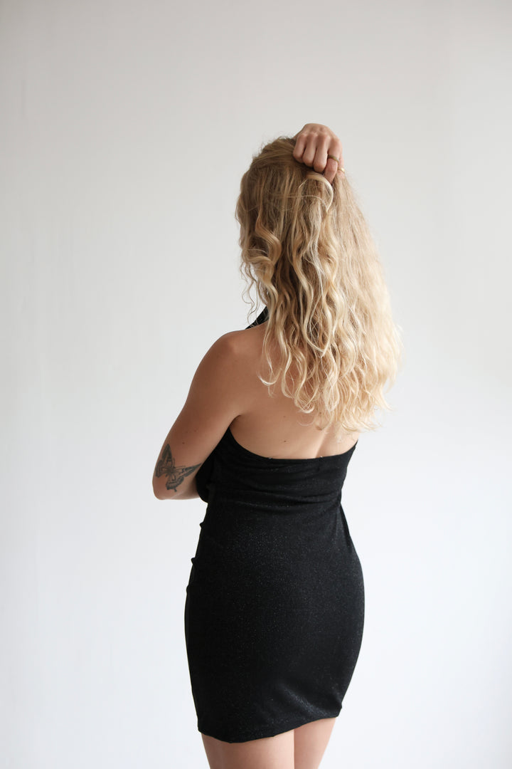 Kleid mit Wasserfallausschnitt Savannah