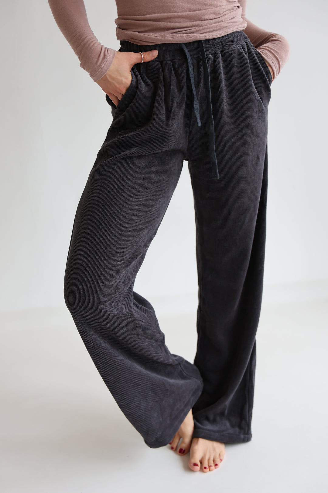Casual Fit Cordhose