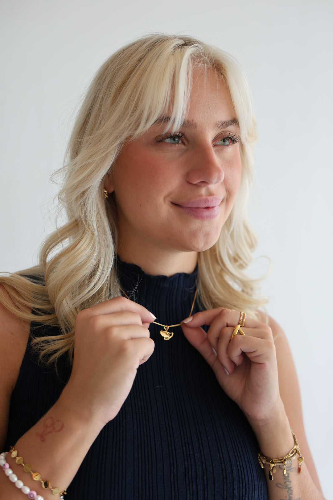 Halskette Golden Ginko