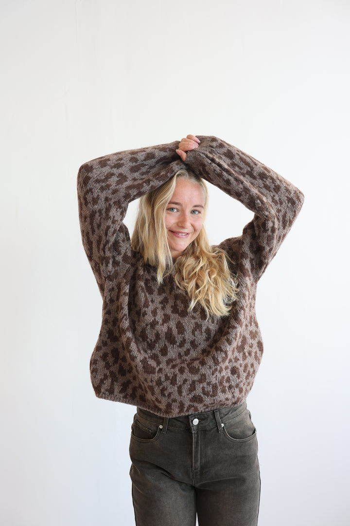 Pullover Soft Leopard Knit