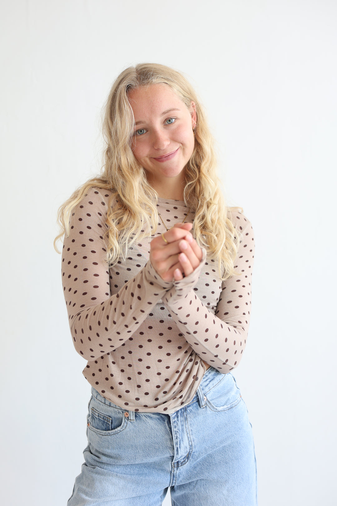 Polka Dots Cashmere Longsleeve
