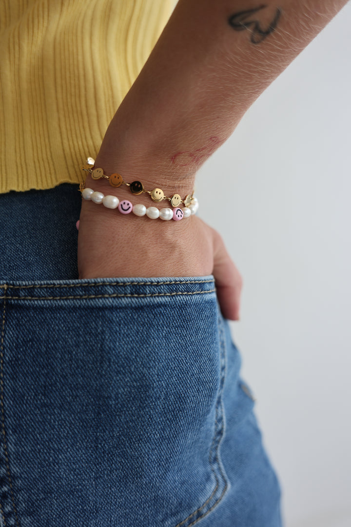 Smiley Charm Armband