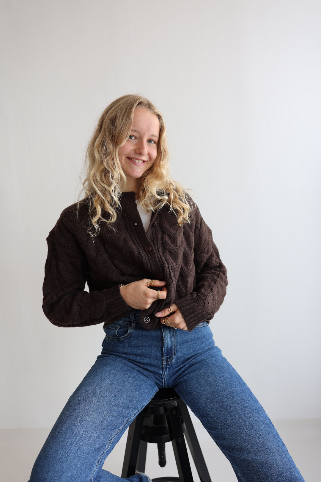 Luna Cable Knit Cardigan