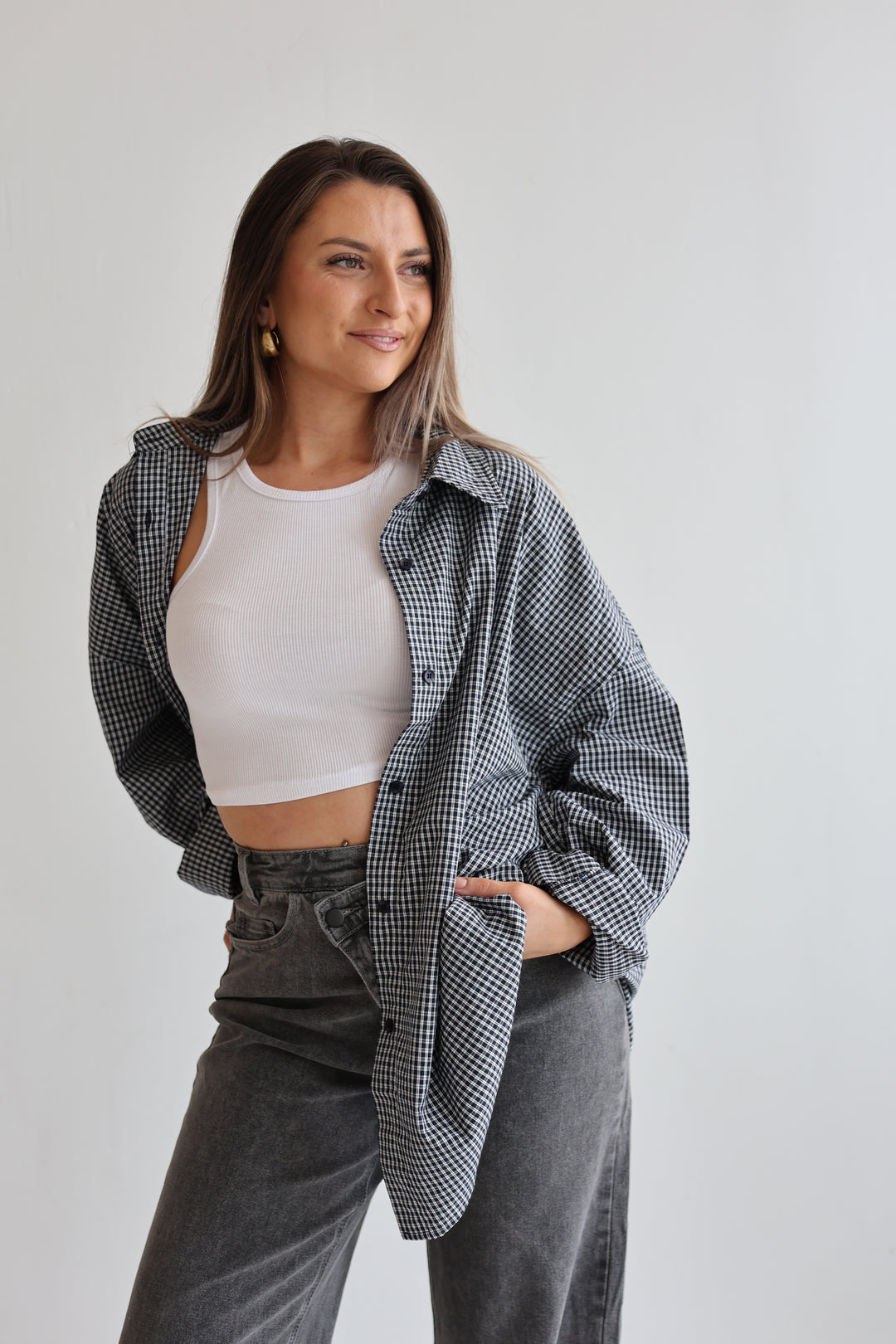 Oversize Plaid Shirt