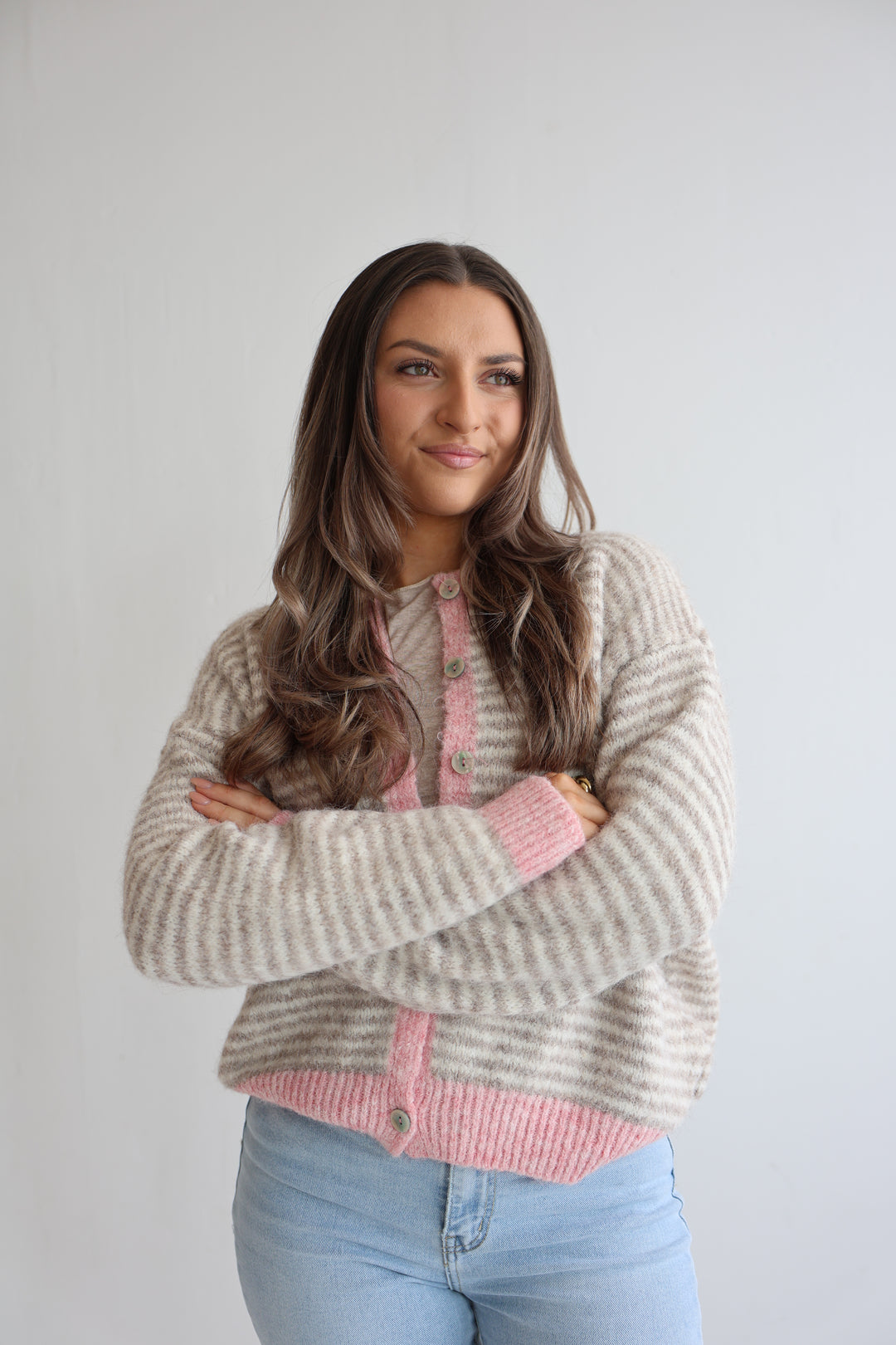 Gestreifter Cardigan Moodline Knit