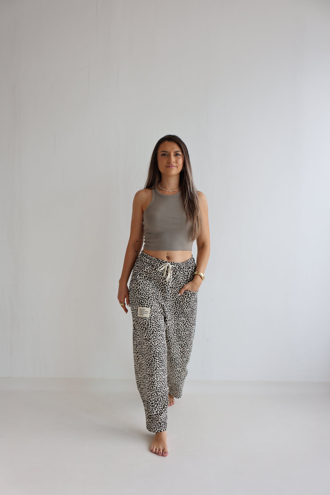 Sweatpants mit Leoprint Everyday