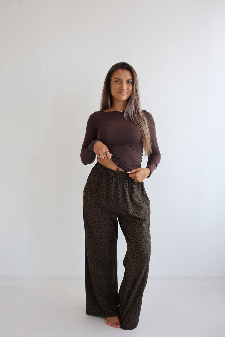Jersey Jogger Pants mit Leoprint Nuna