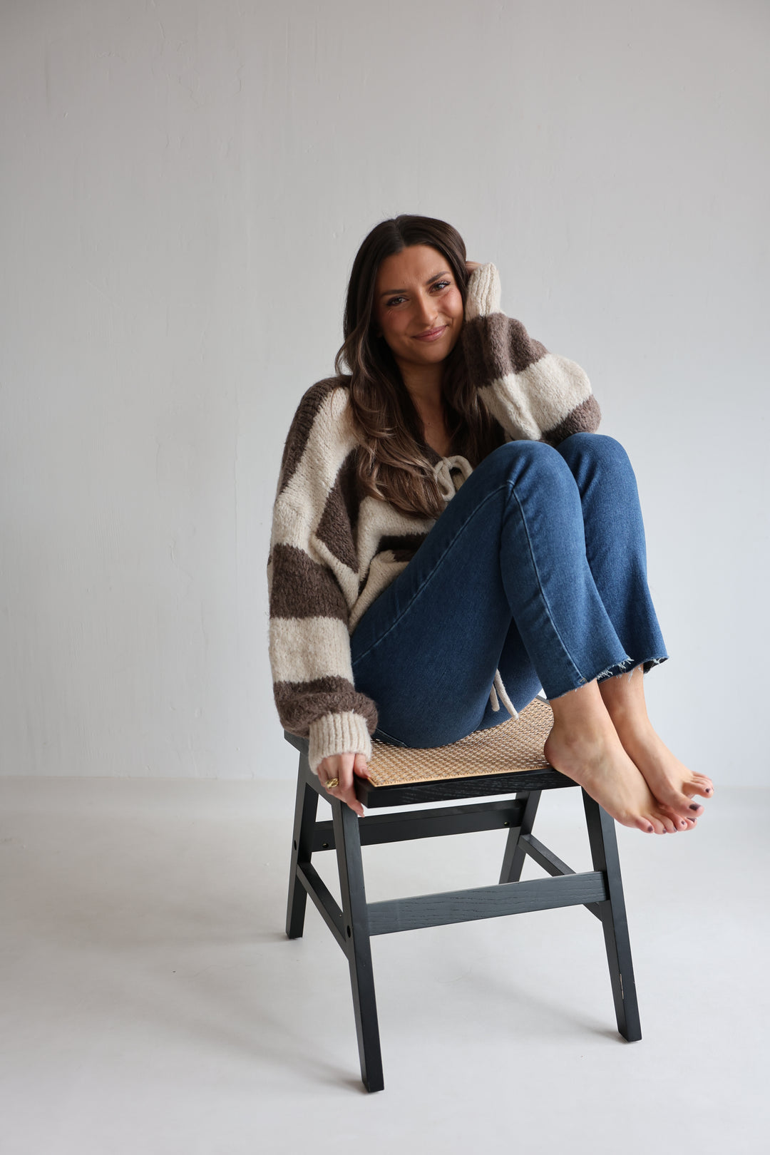 Gestreifter Cardigan Luana