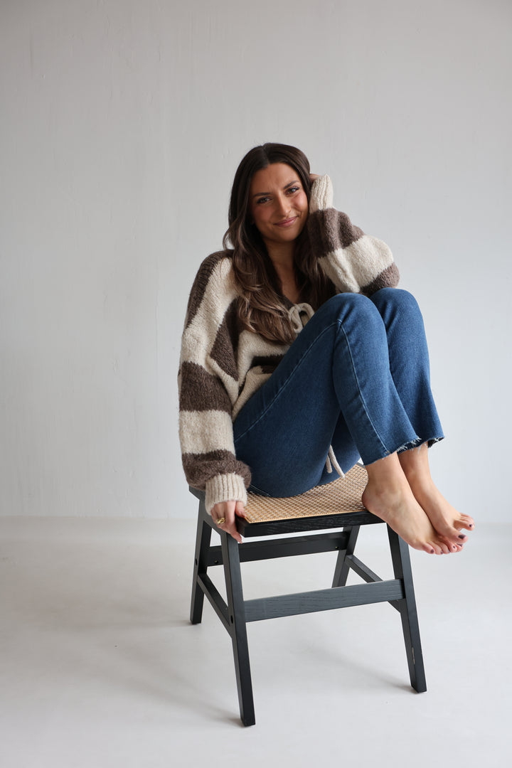 Gestreifter Cardigan Luana