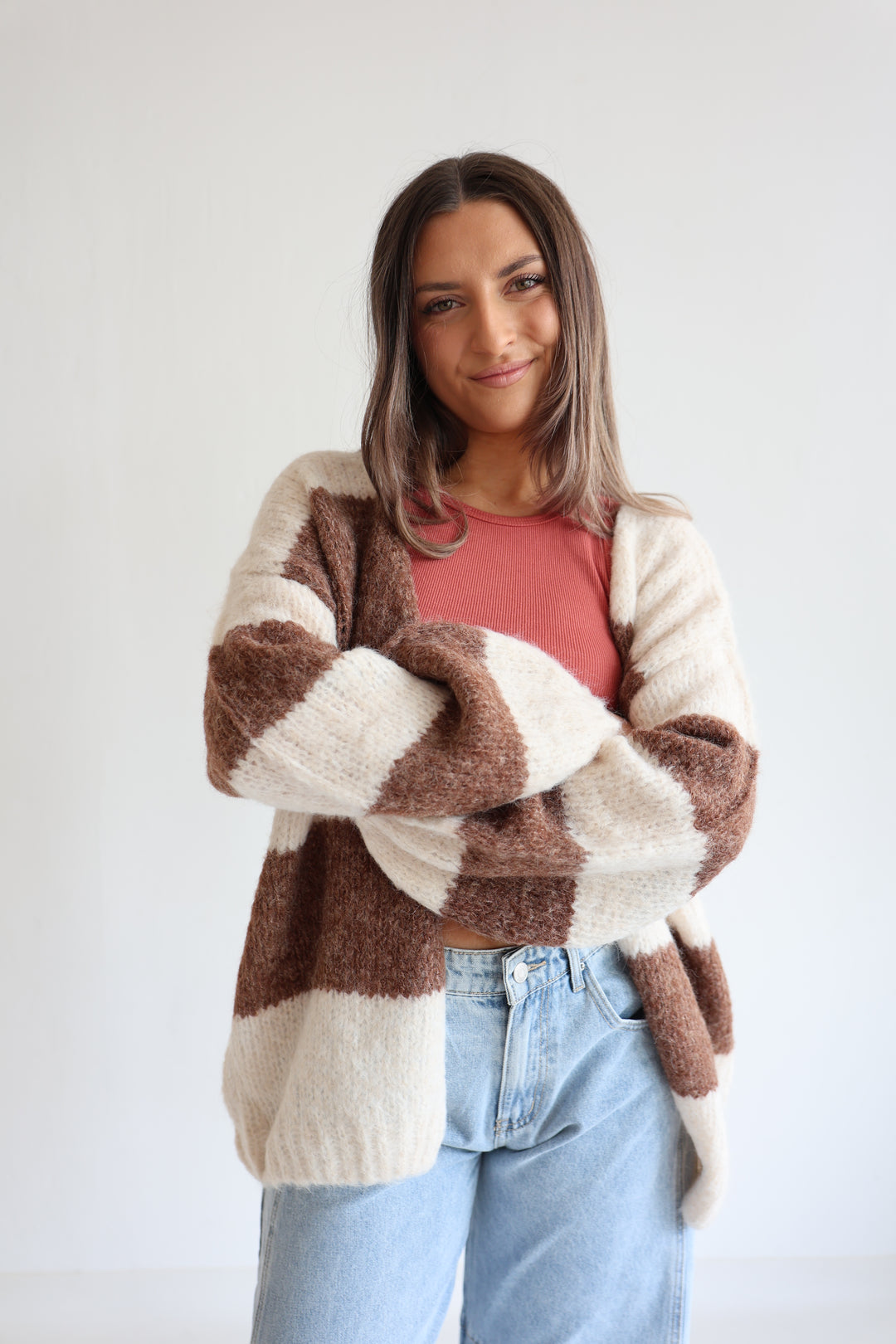 Cloudy Stripes Cardigan