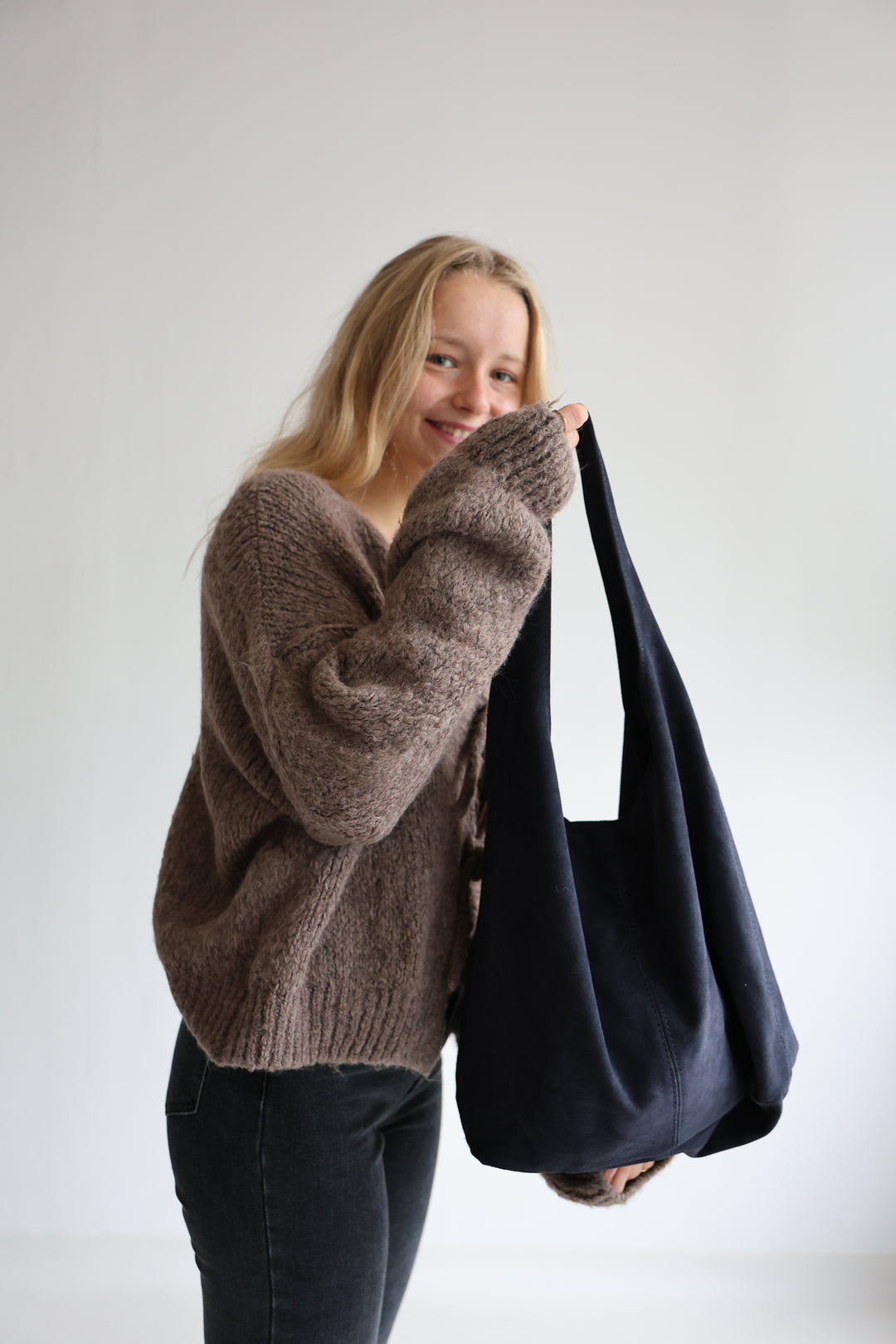 Handtasche aus Wildleder Chestnut Dream