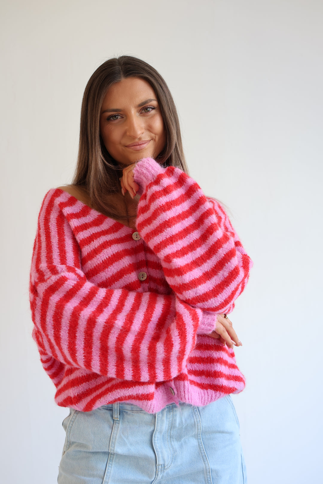 Gestreifter Cardigan Cosima