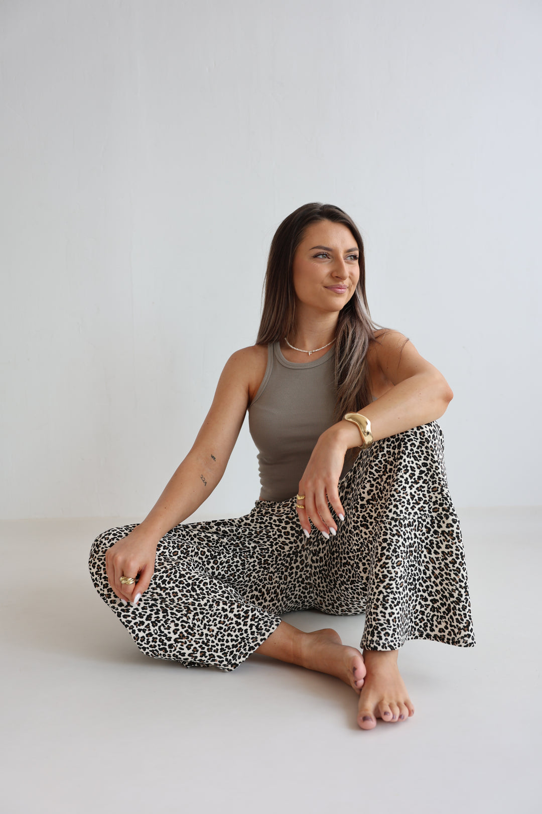 Sweatpants mit Leoprint Everyday