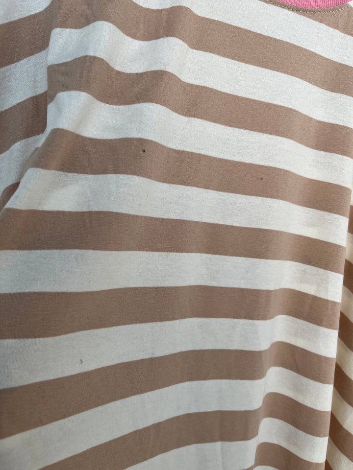 T-SHIRT GESTREIFT BEIGE (B-WARE)