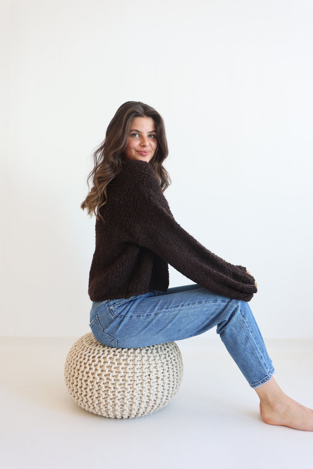 Cardigan Fluffy Tie