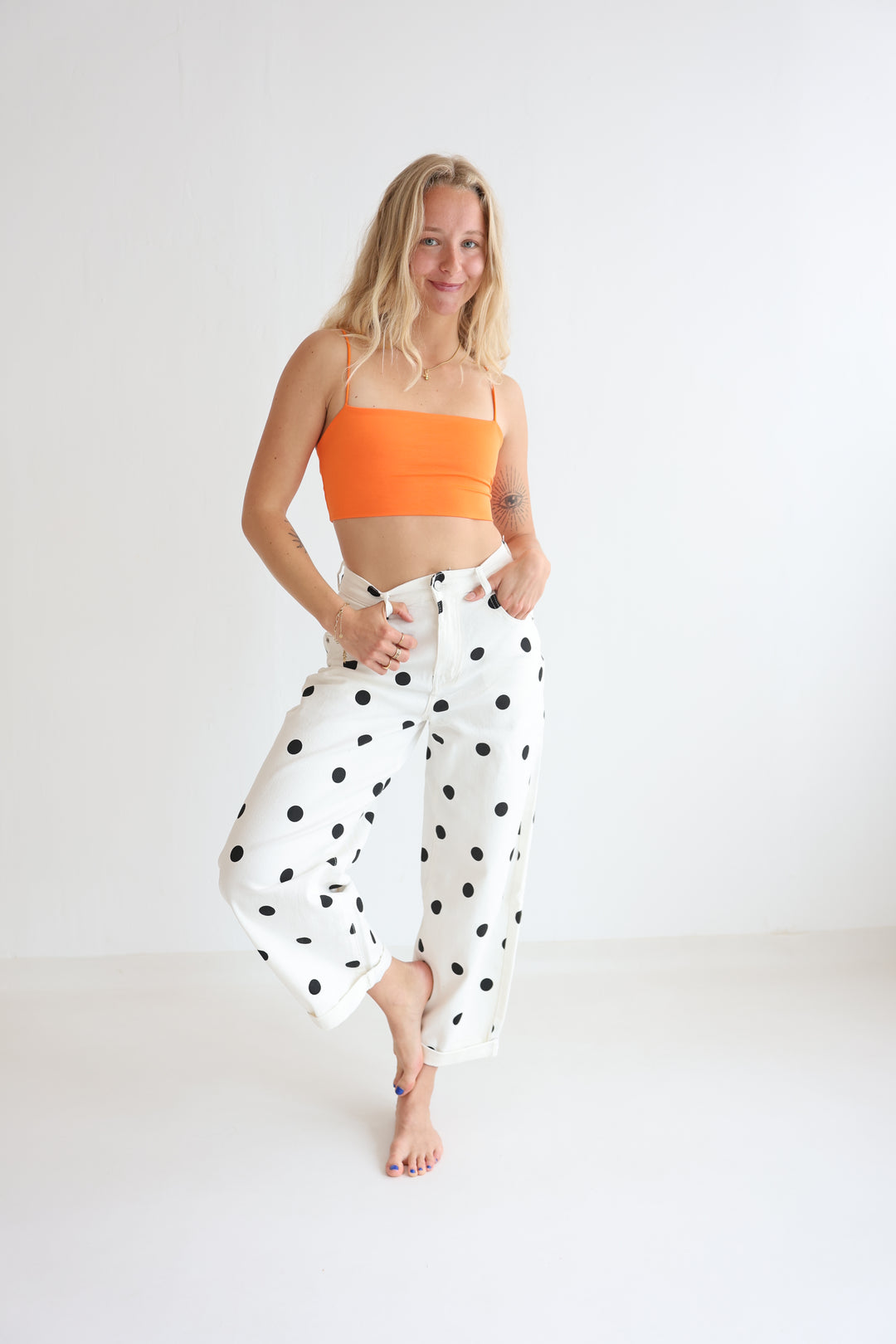 Polka Dots Ballon Jeans