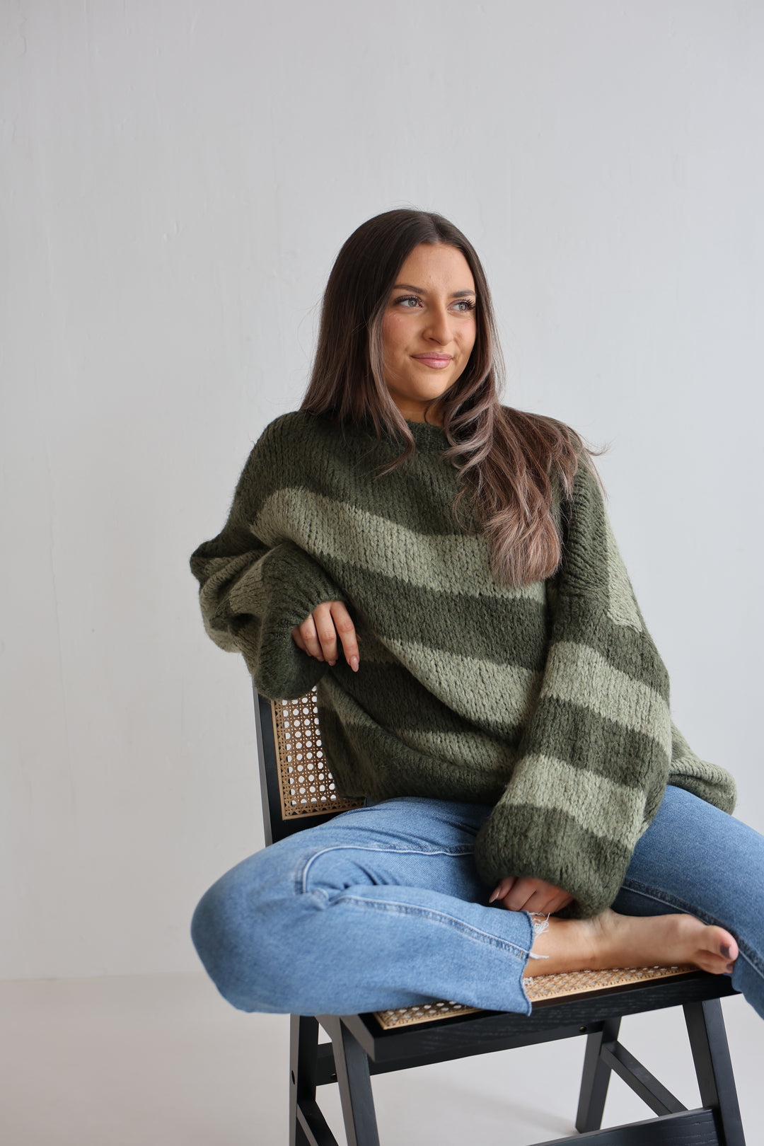 Fluffy Blockstripes Pullover Hannah