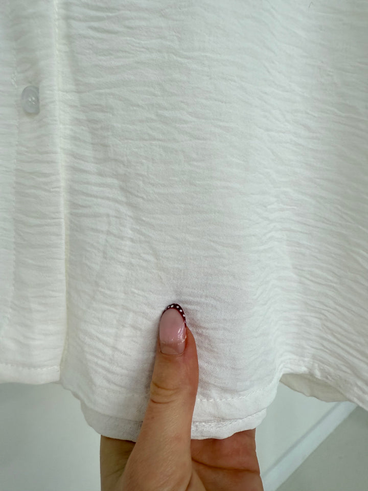 RÜSCHENBLUSE MELLY WEISS (B-WARE)