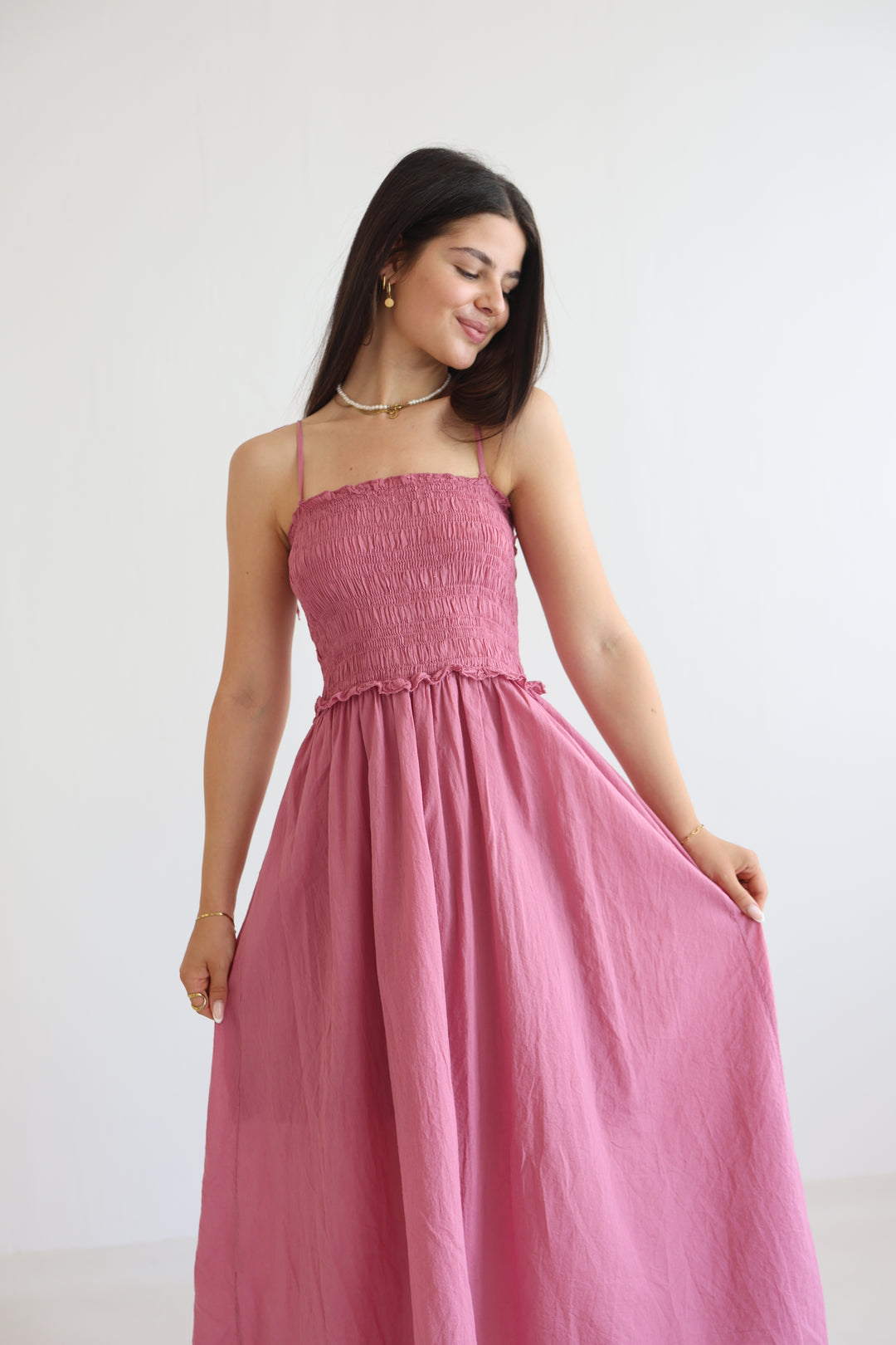 Soft Horizon Cotton Dress