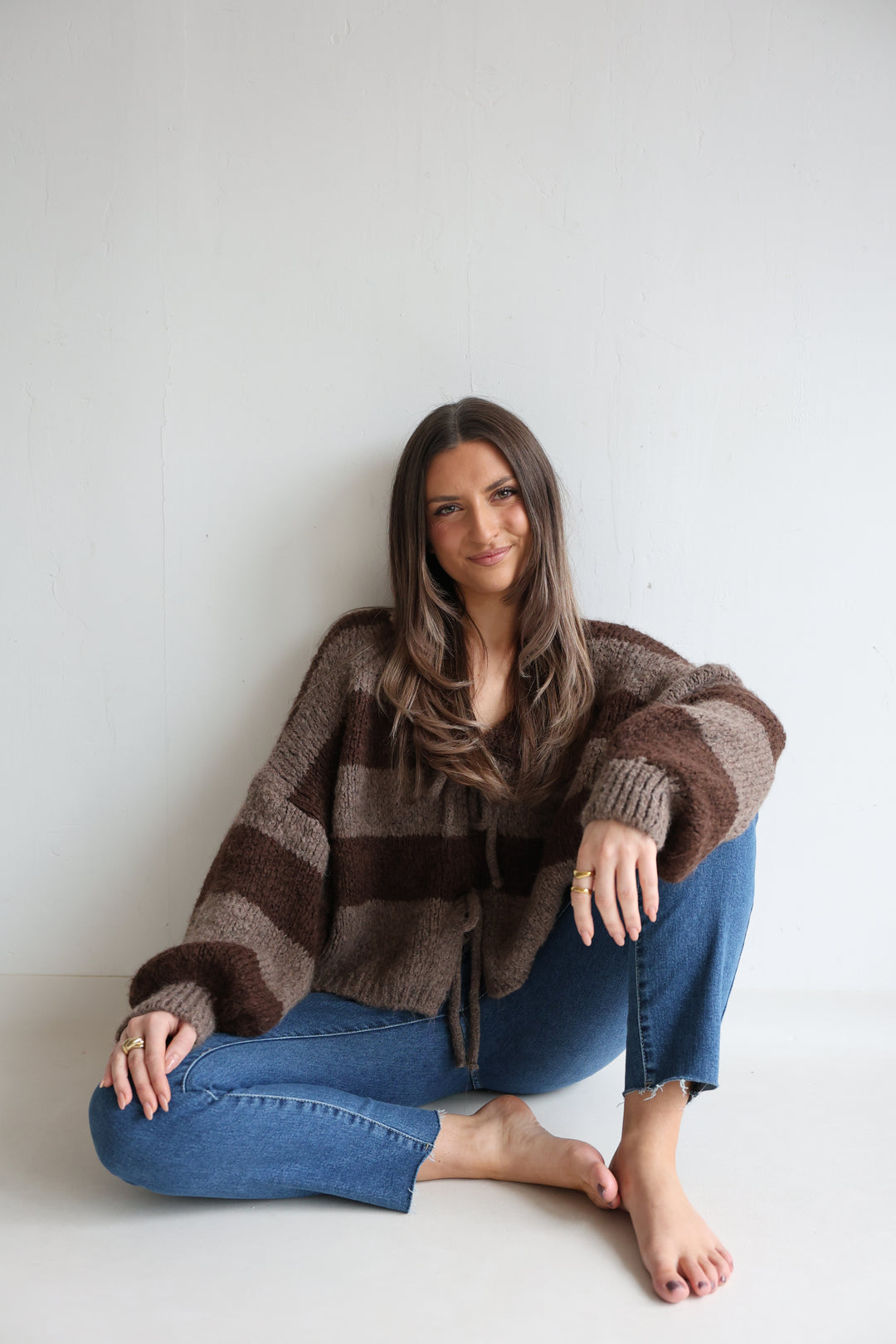 Gestreifter Cardigan Luana