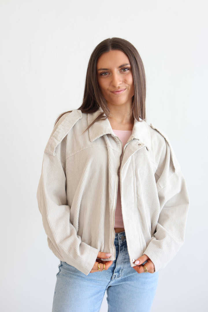 Cord Bomber Jacket