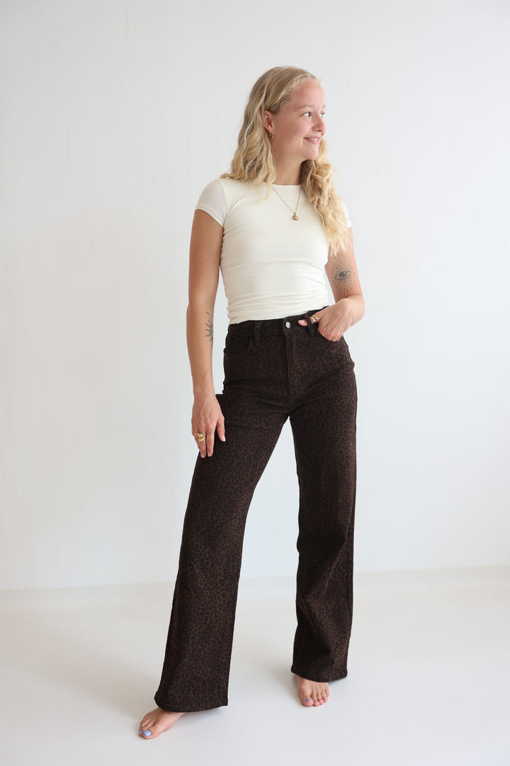 After Dark Animal Straight Fit Jeans