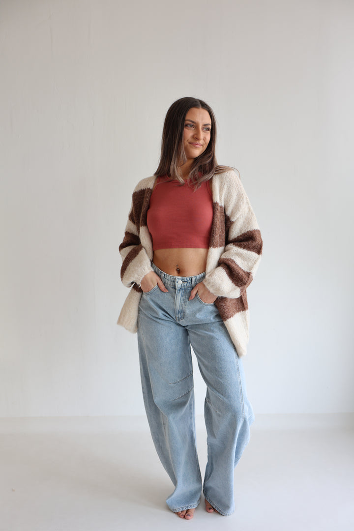 Cloudy Stripes Cardigan