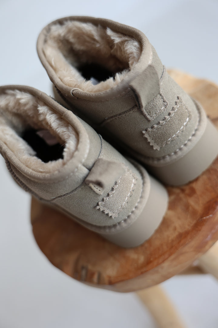 Leather Mini Plateau Boots