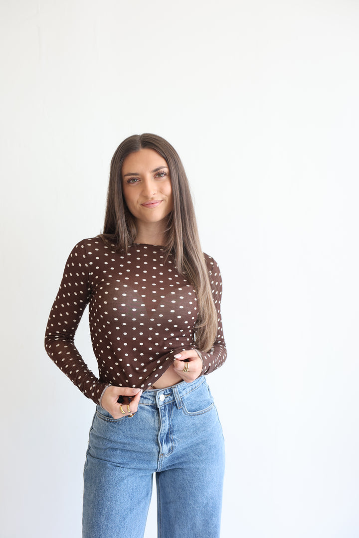 Polka Dots Cashmere Longsleeve