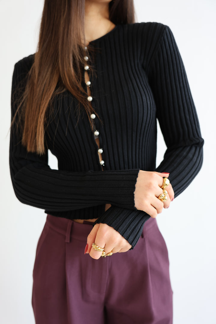 Pearl Line Cardigan